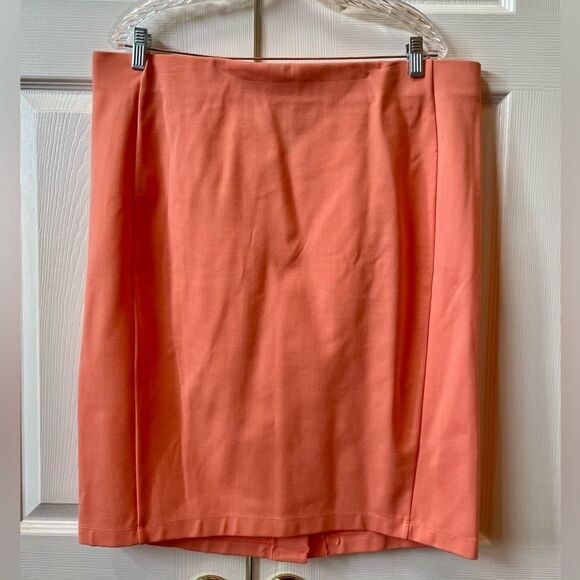 PEACH PENCIL SKIRT SIZE XXL BY ATTENTION - Picture 1 of 3